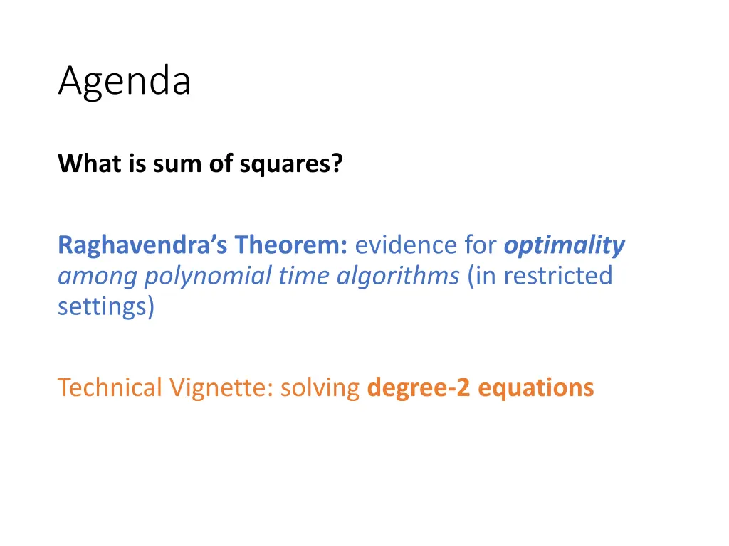 agenda