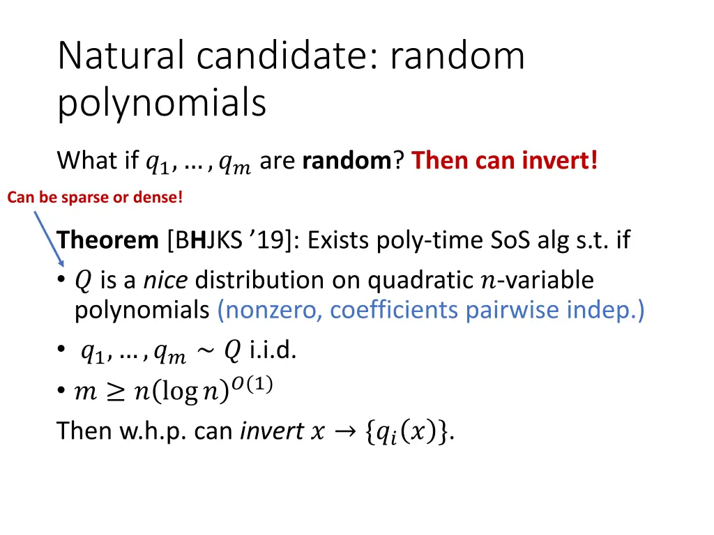 natural candidate random polynomials