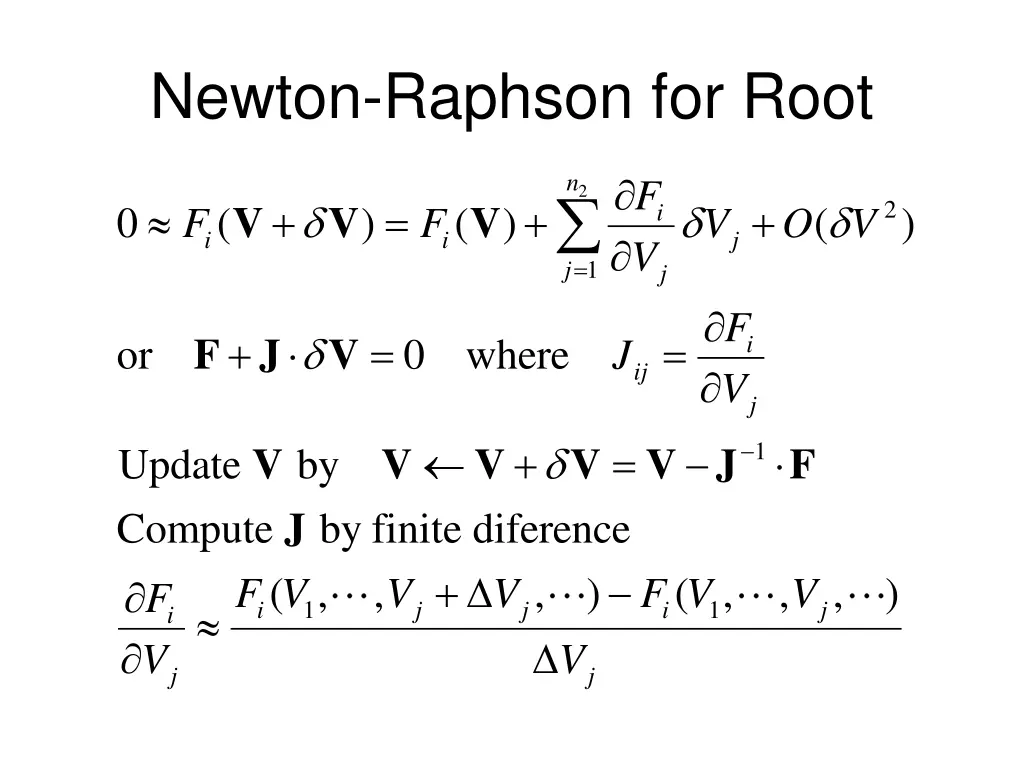 newton raphson for root