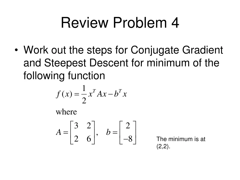 review problem 4
