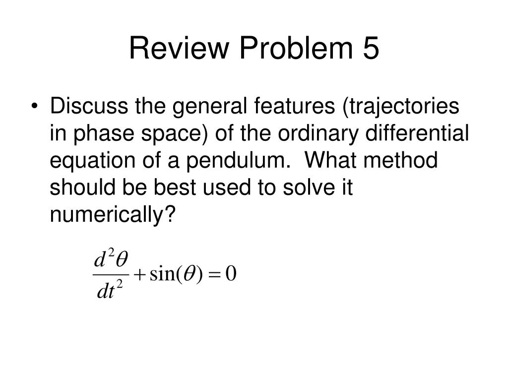 review problem 5