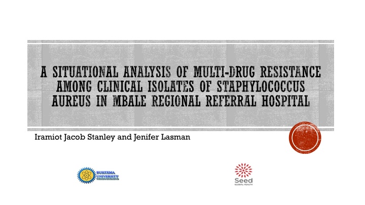 a situational analysis of multi drug resistance