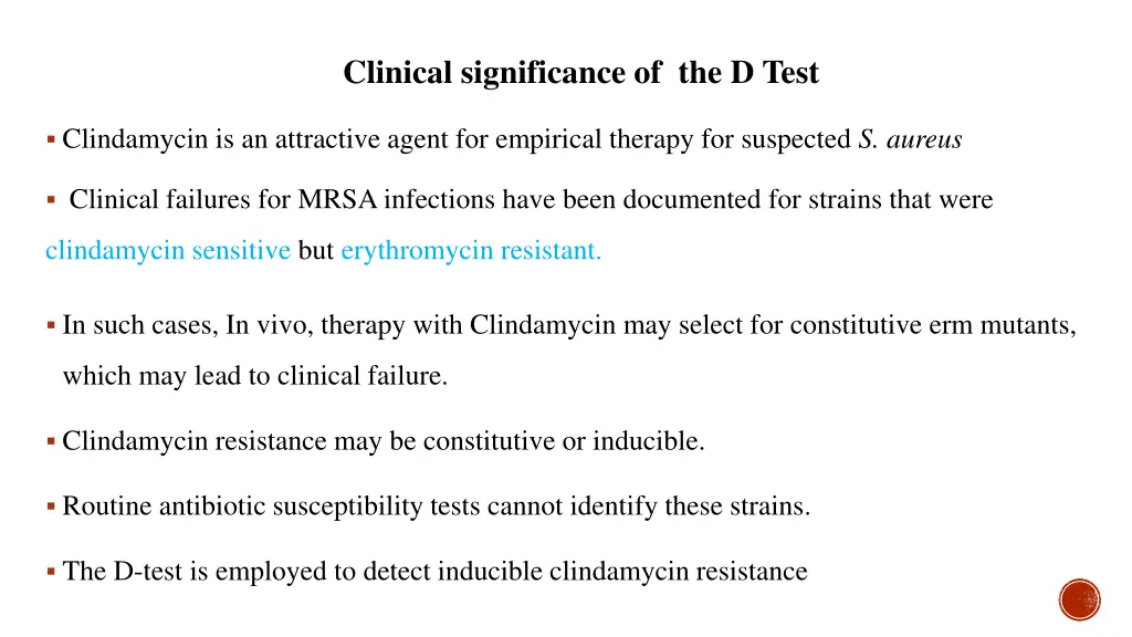 clinical significance of the d test