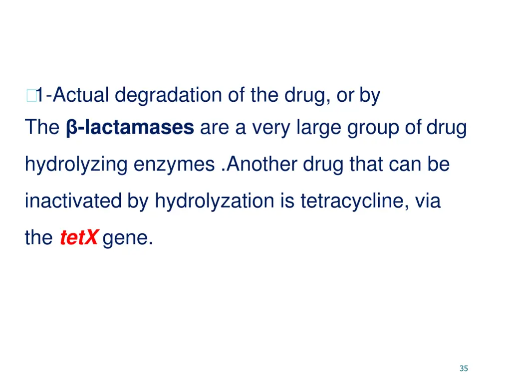 1 actual degradation of the drug