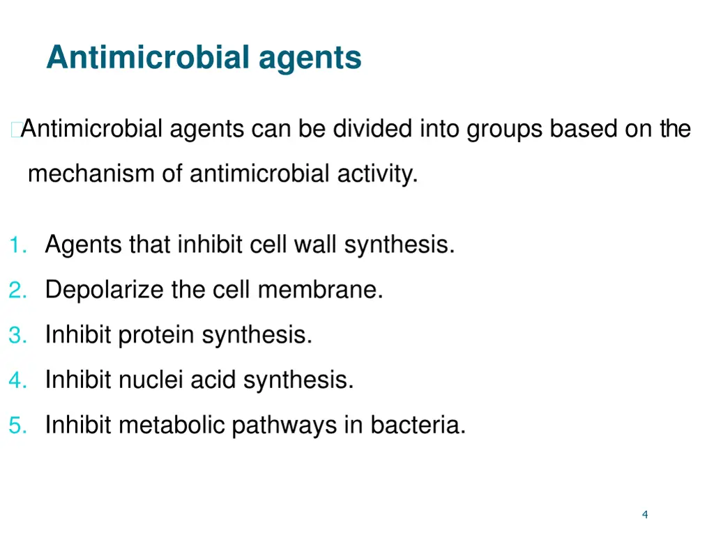 antimicrobial agents