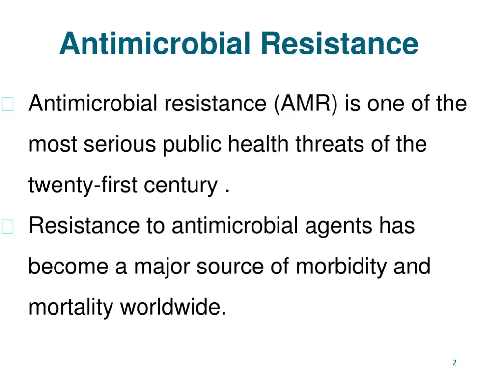 antimicrobial resistance