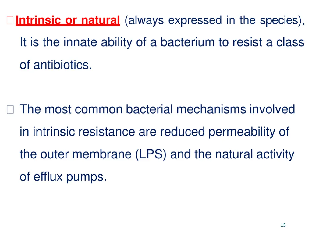 intrinsic or natural always expressed