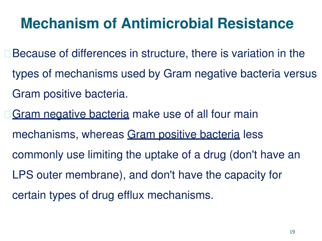 mechanism of antimicrobial resistance 1