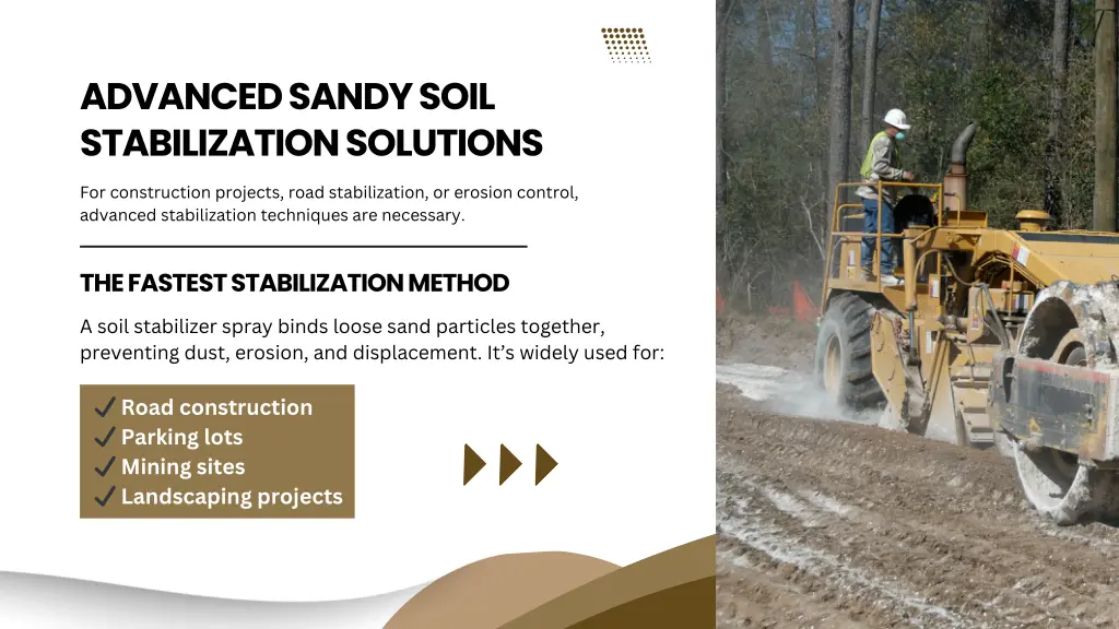 advanced sandy soil stabilization solutions