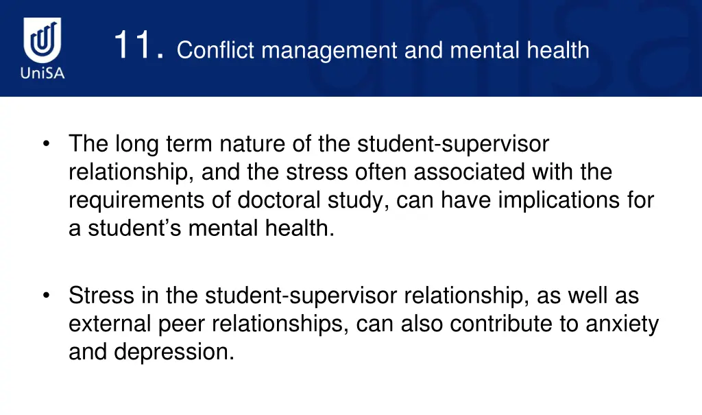 11 conflict management and mental health