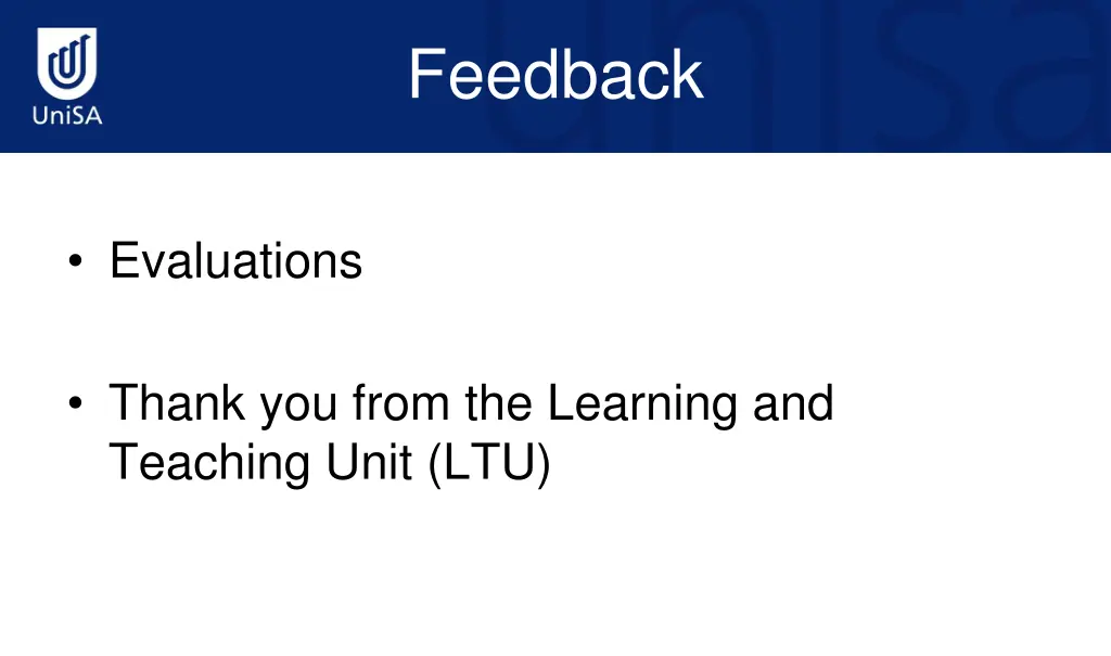 feedback