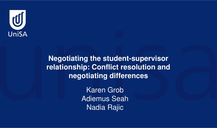 negotiating the student supervisor relationship