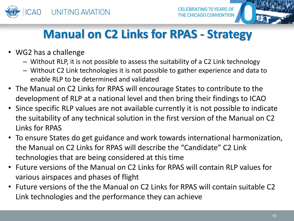 manual on c2 links for rpas strategy