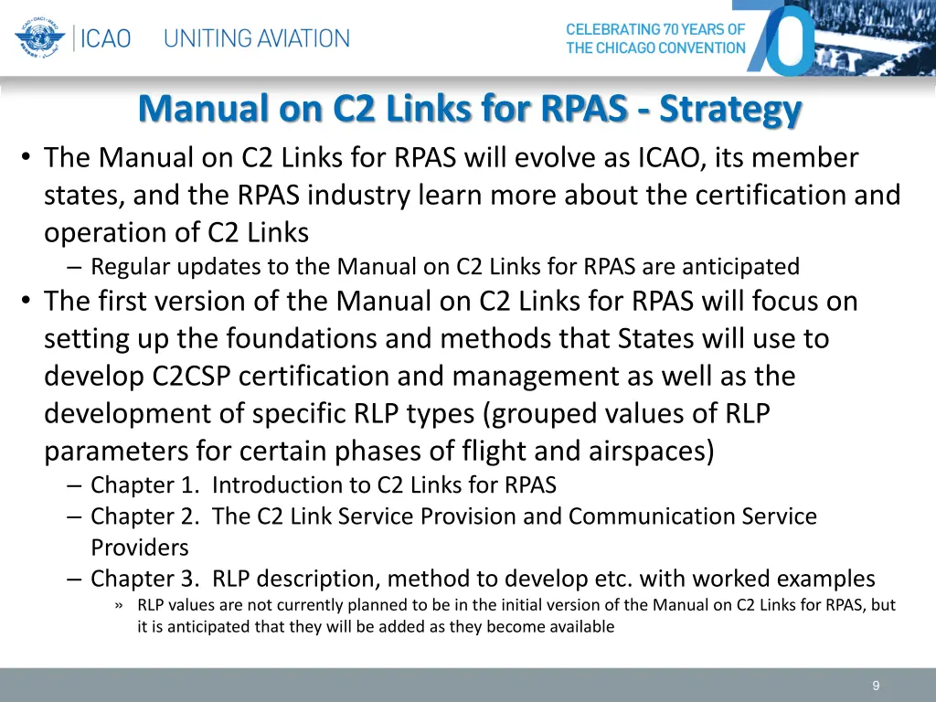 manual on c2 links for rpas strategy the manual