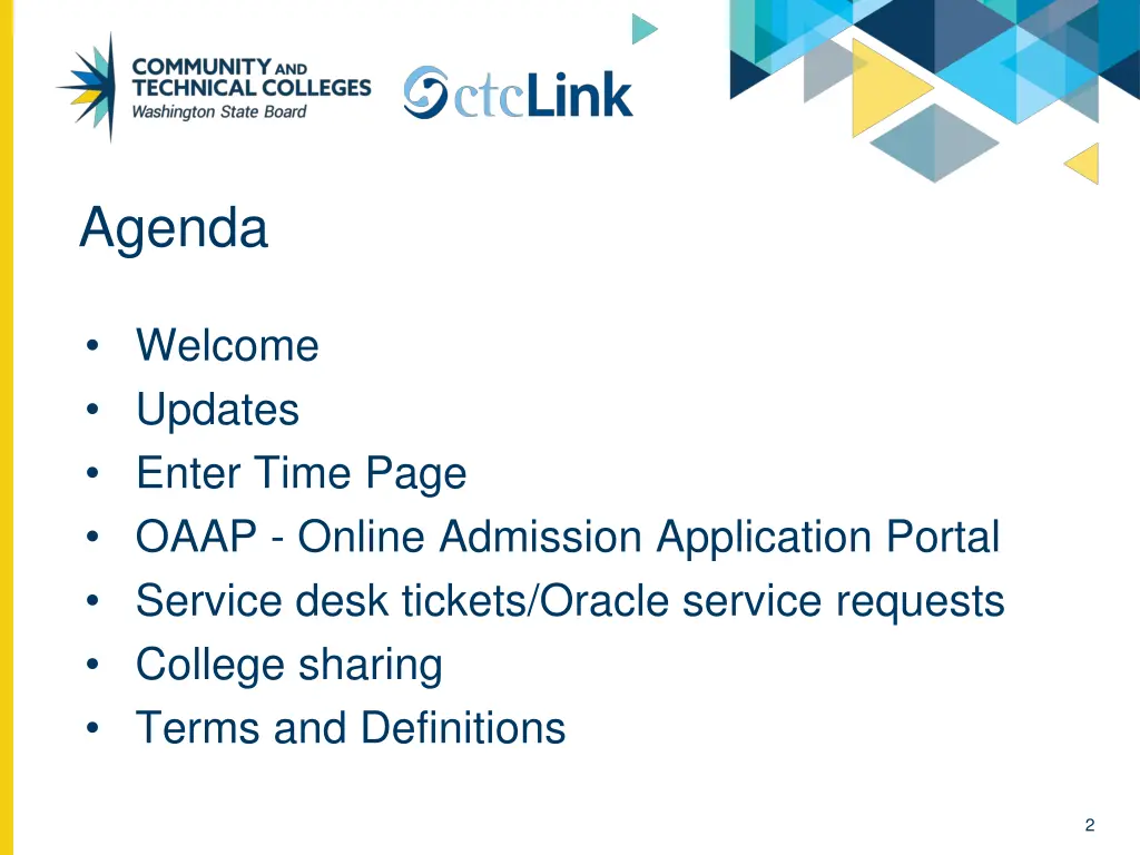agenda