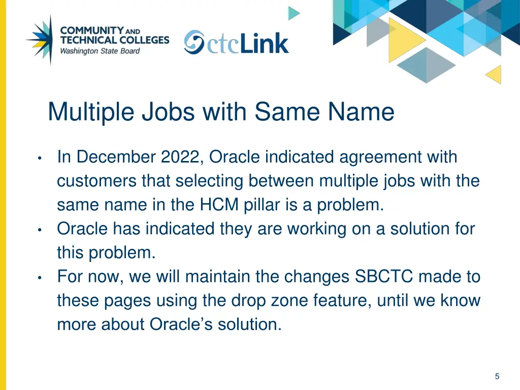 multiple jobs with same name