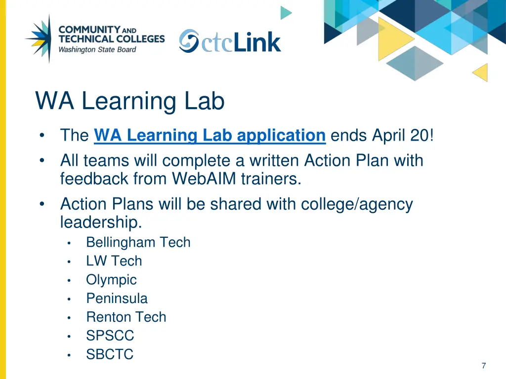 wa learning lab