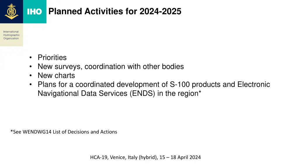 planned activities for 2024 2025