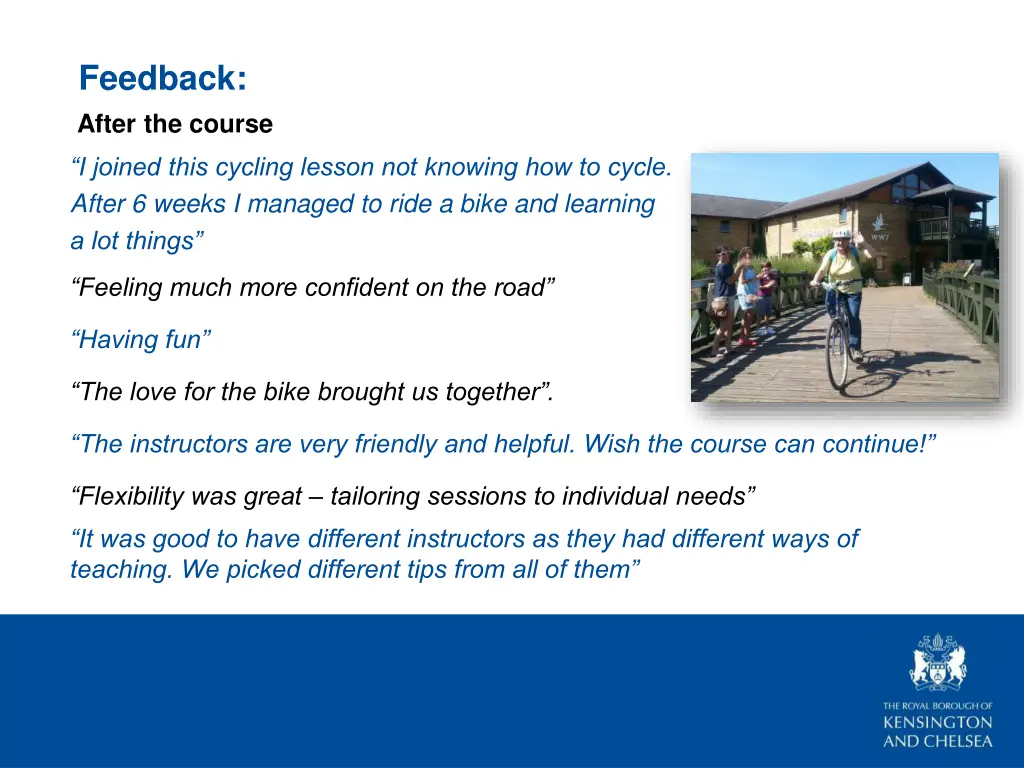 feedback after the course