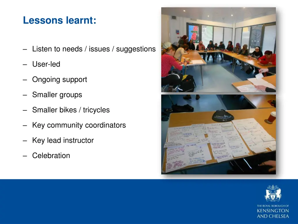 lessons learnt