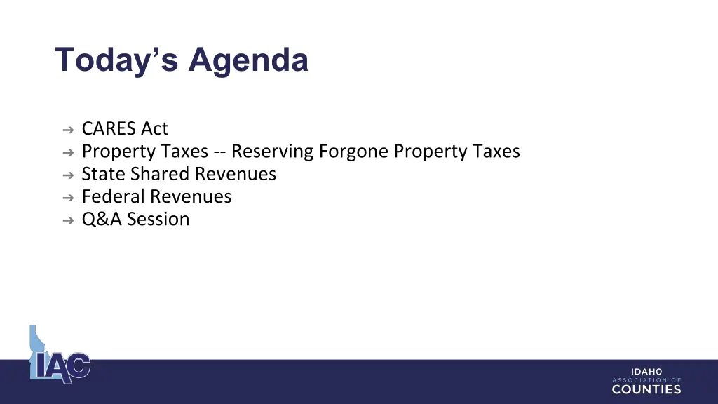 today s agenda