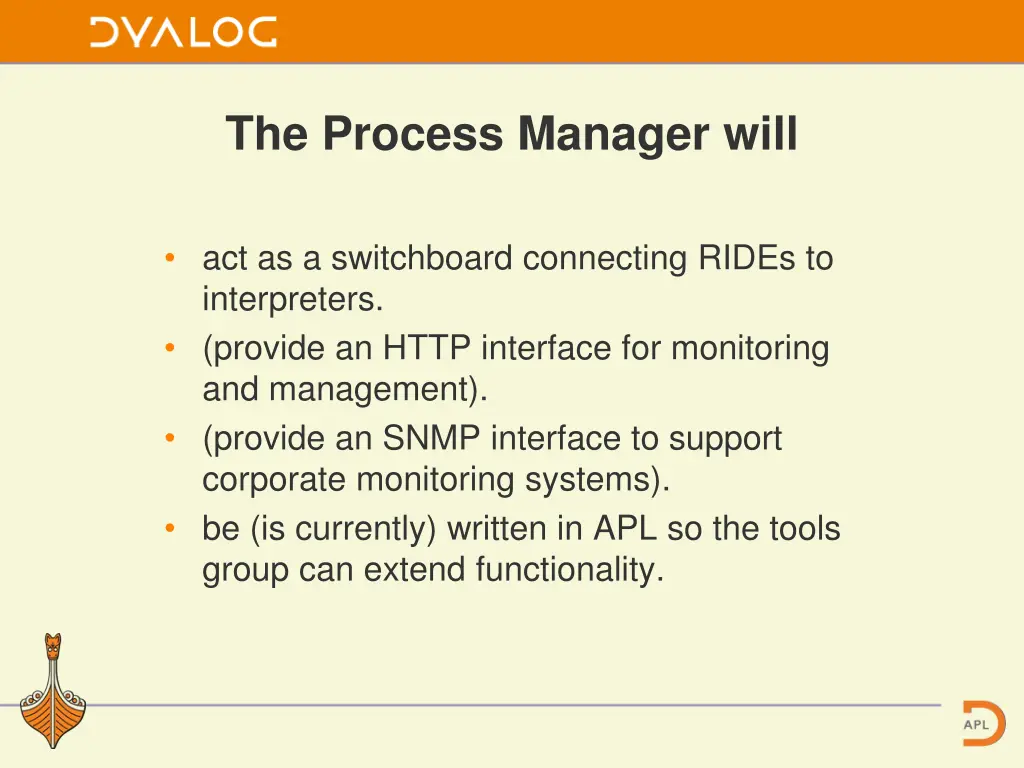 the process manager will 1