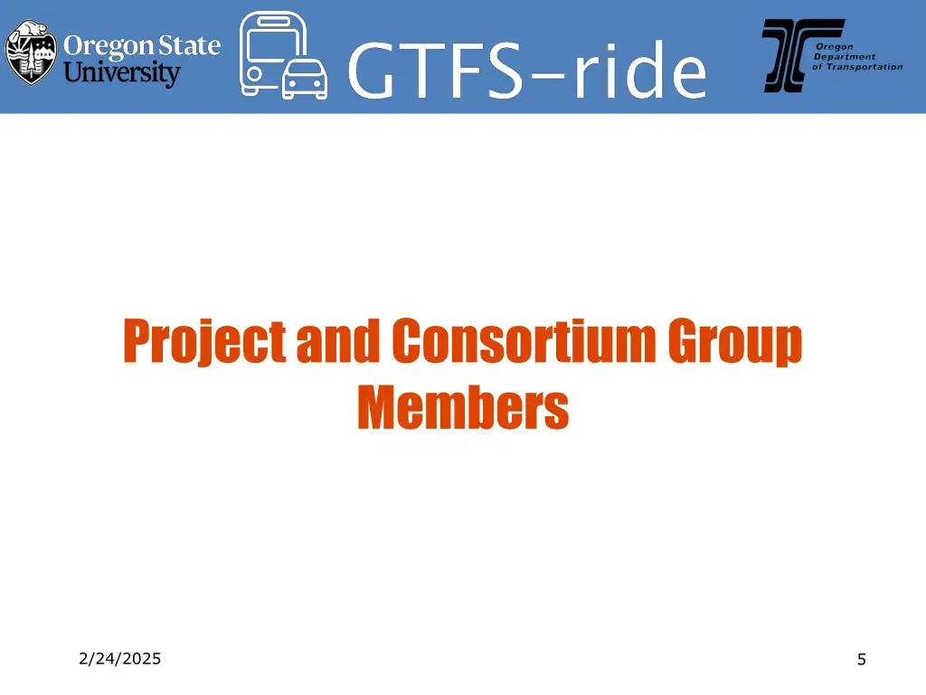 project and consortium group members
