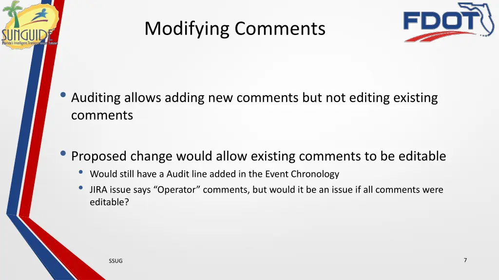 modifying comments