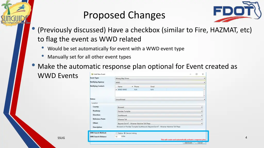proposed changes