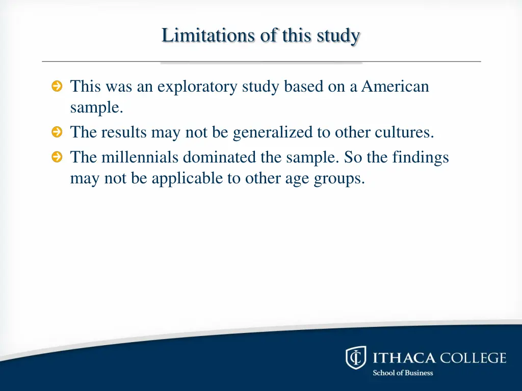 limitations of this study