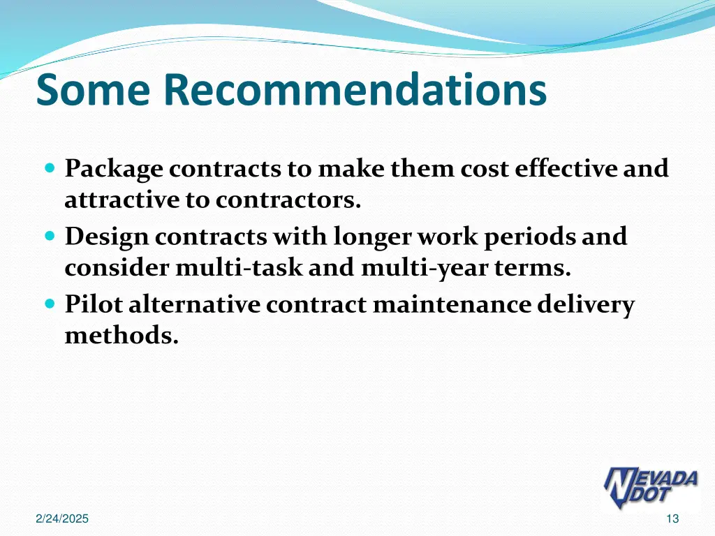 some recommendations 1