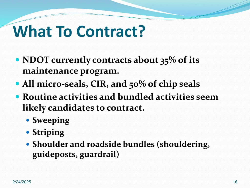 what to contract