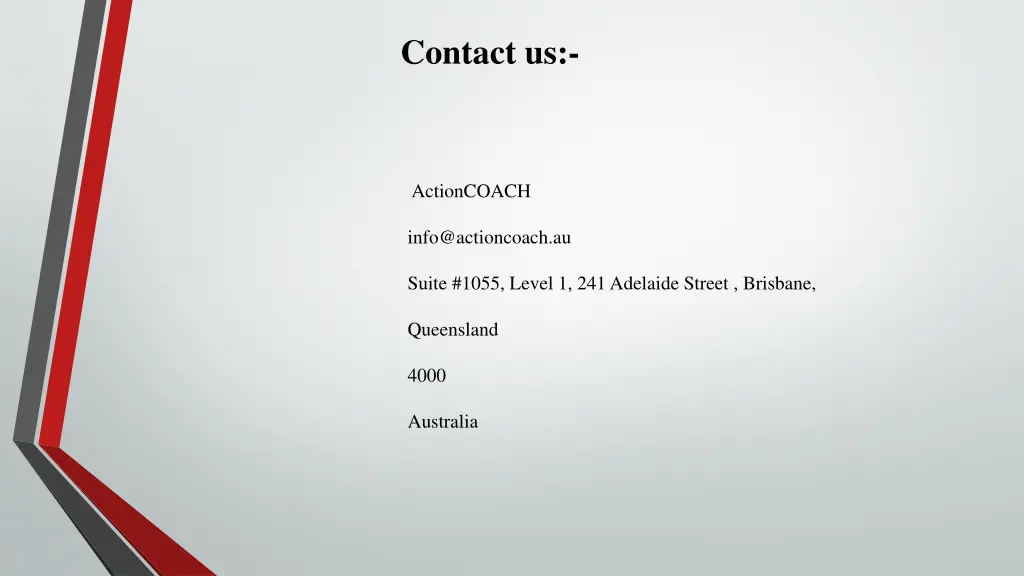contact us