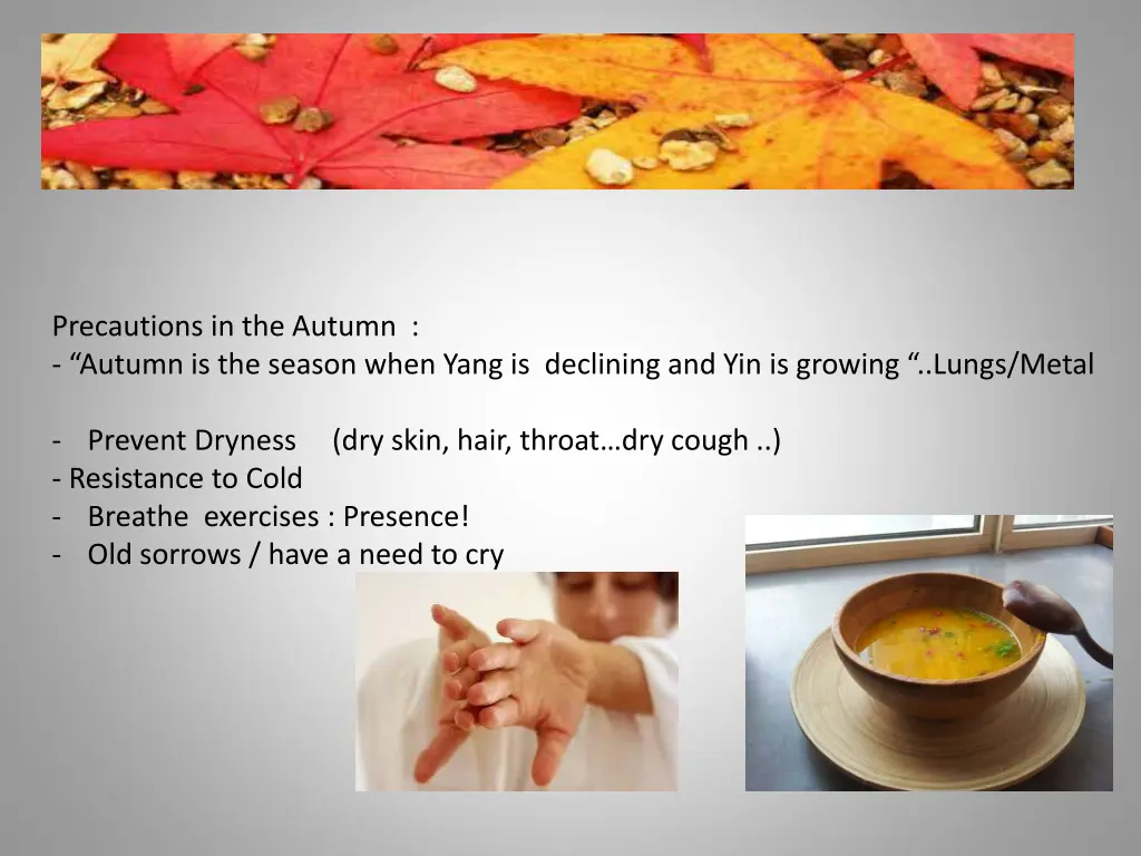 precautions in the autumn autumn is the season
