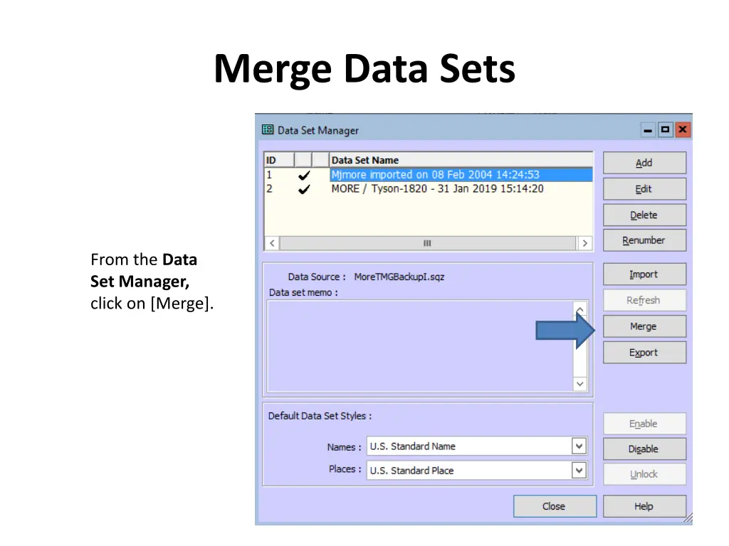 merge data sets 1