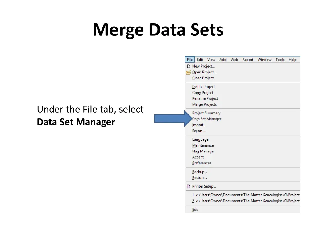 merge data sets
