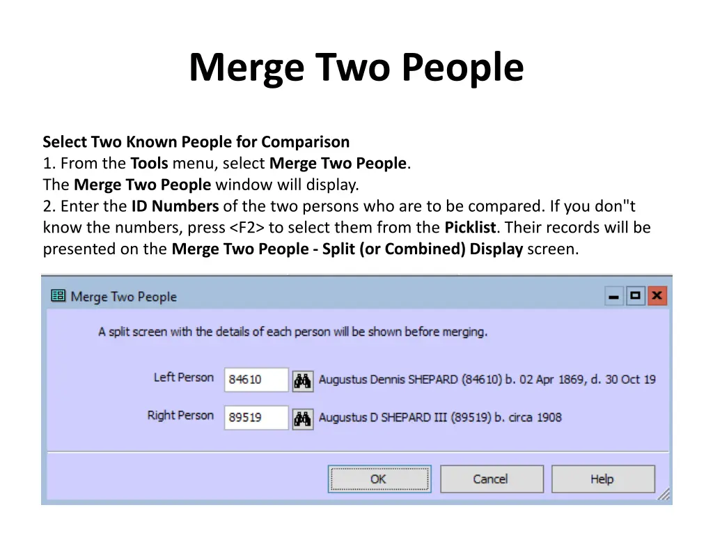 merge two people 2