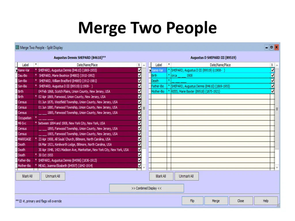 merge two people 3