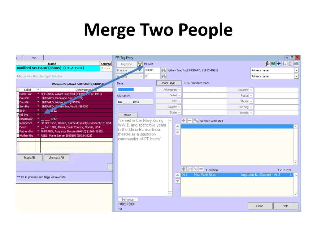 merge two people 6