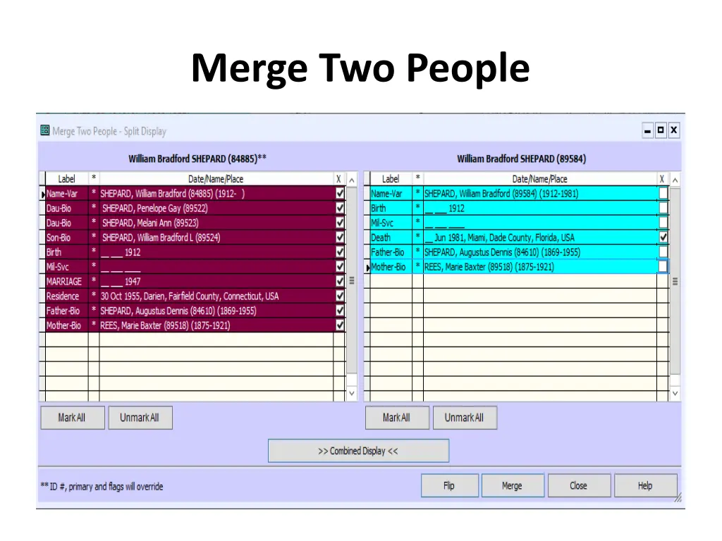 merge two people 7