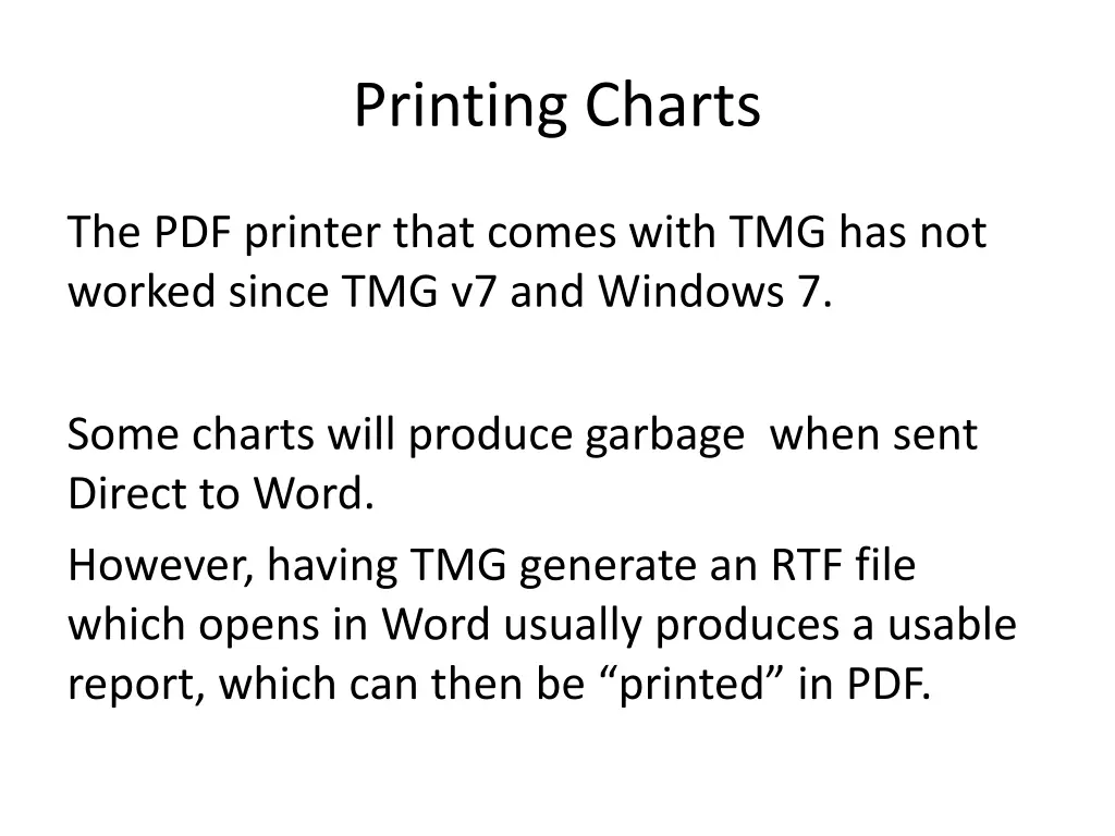 printing charts