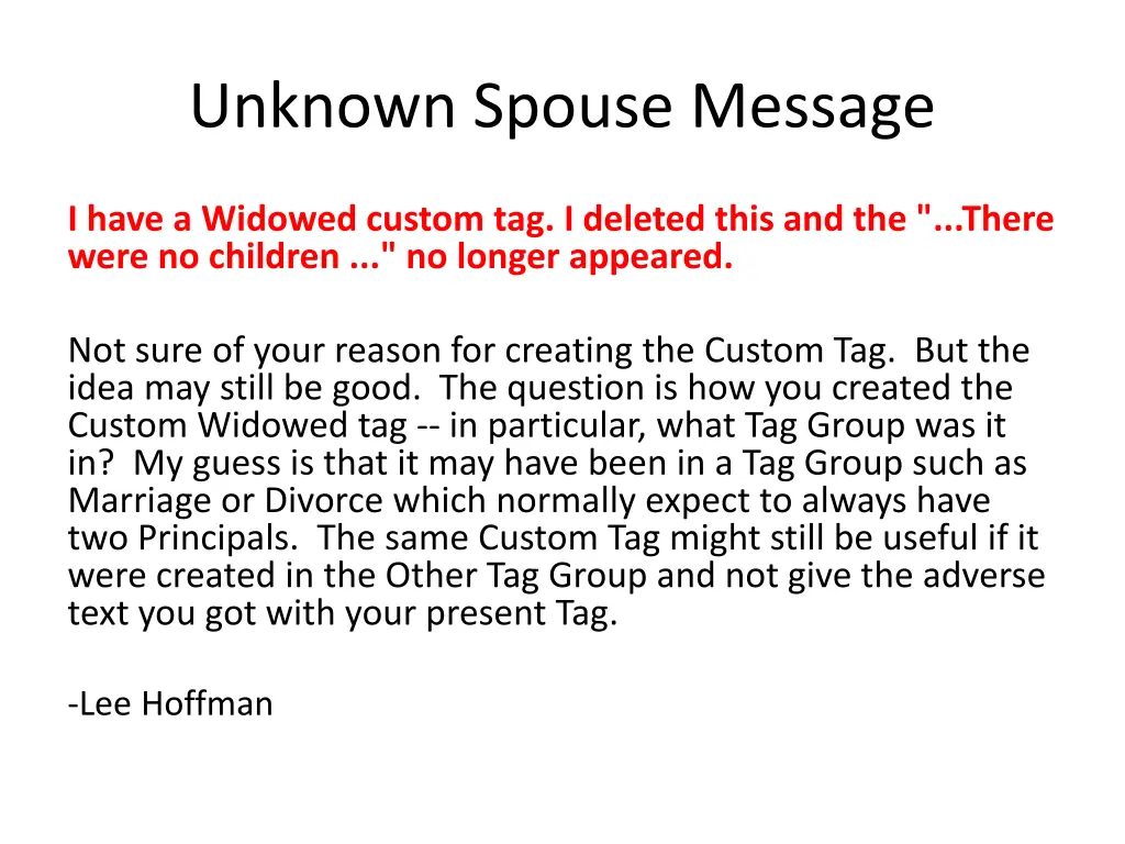 unknown spouse message 1