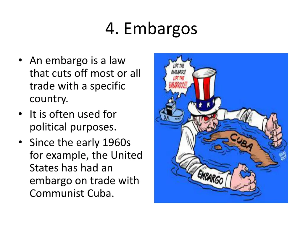 4 embargos