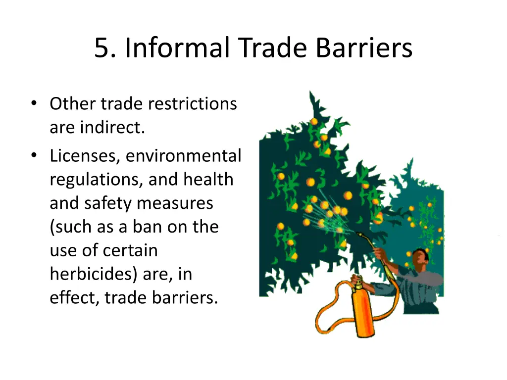 5 informal trade barriers