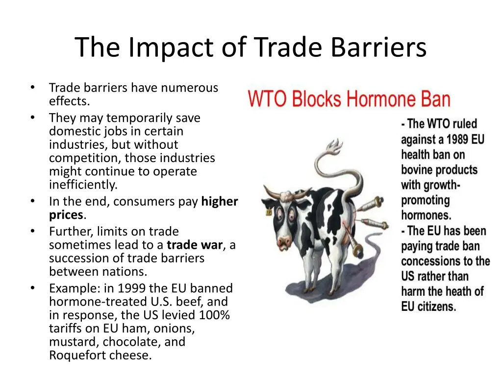 the impact of trade barriers