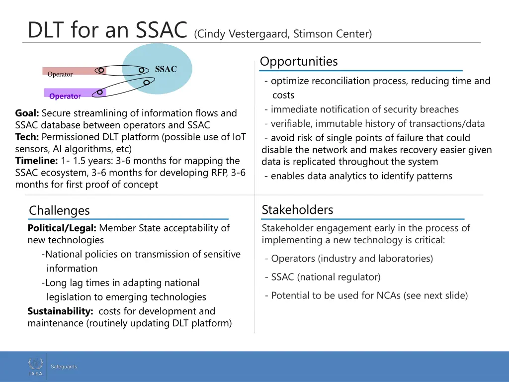 dlt for an ssac cindy vestergaard stimson center