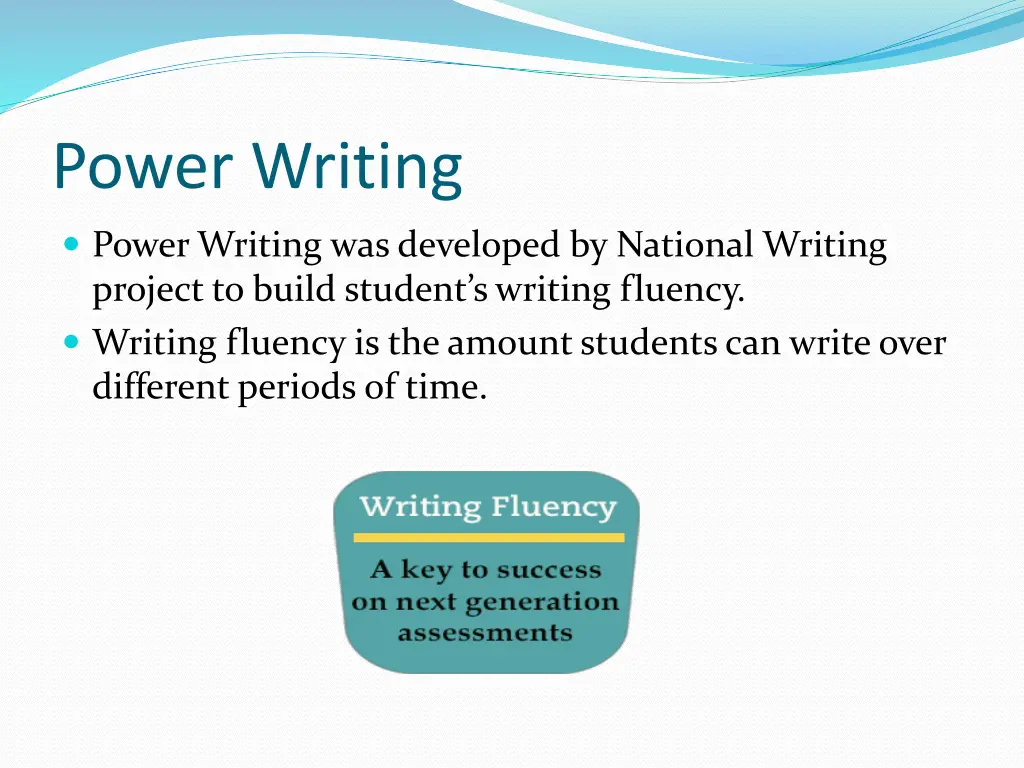 power writing