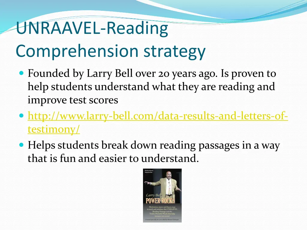 unraavel reading comprehension strategy