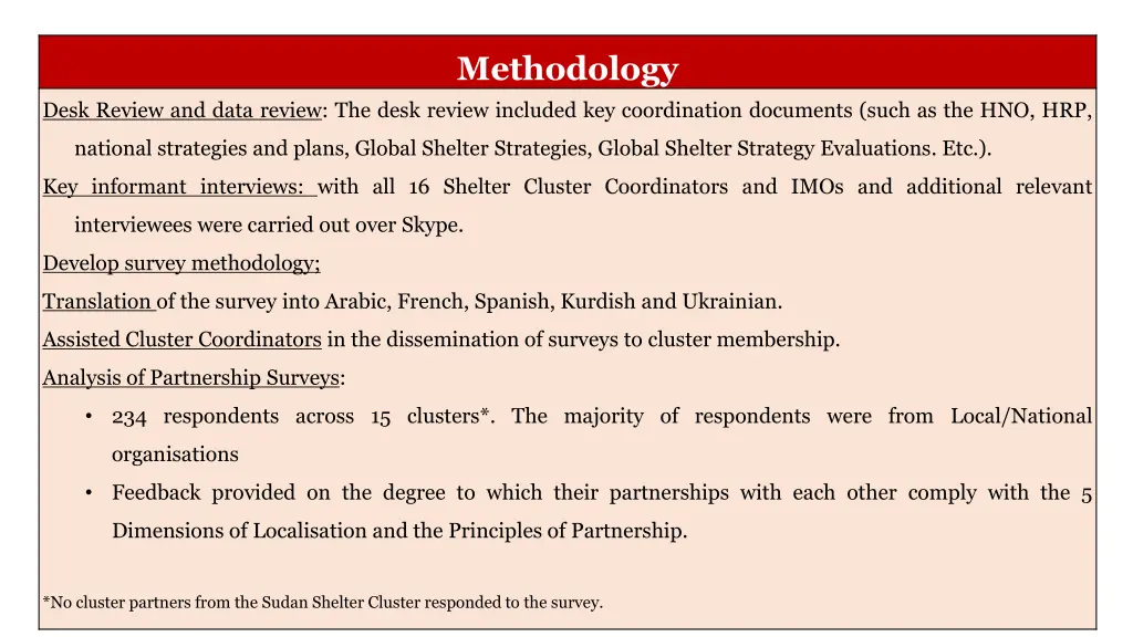 methodology