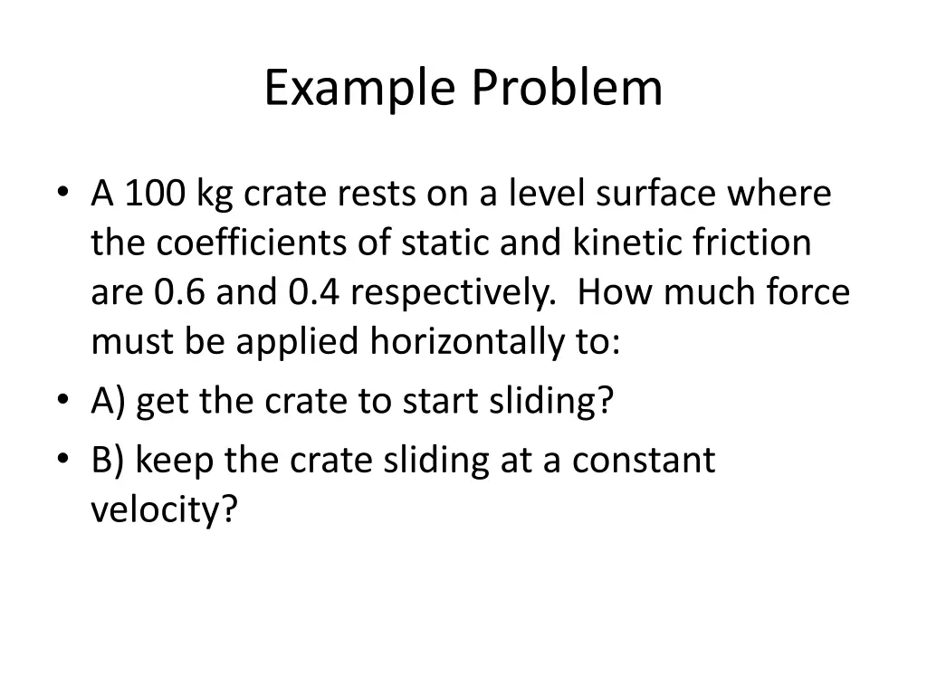 example problem